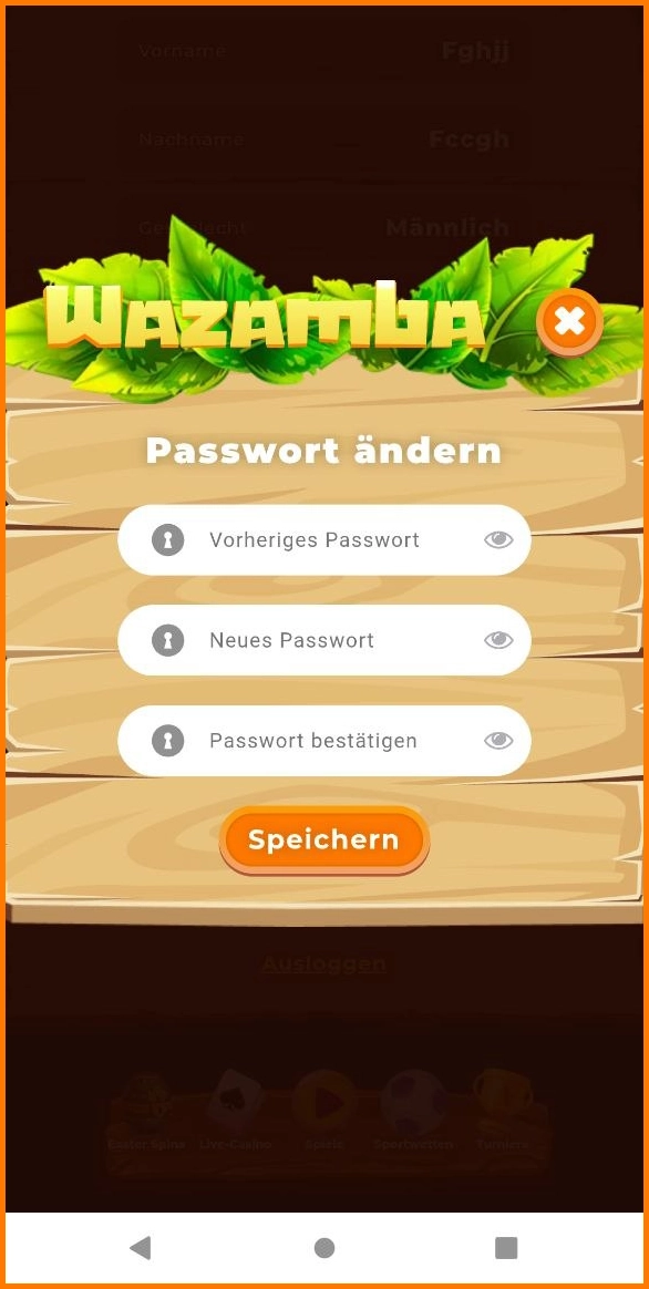 Verifizierungsprozess bei Wazamba mit Dokumenten-Upload